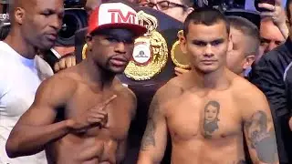FLOYD MAYWEATHER VS MARCOS MAIDANA - FULL WEIGH IN & FACE OFF VIDEO