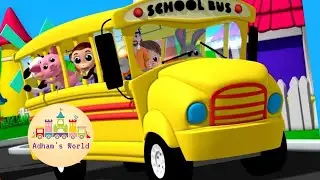 Wheels on the Bus go round and roud | Nursery Rhymes & Kids Songs
