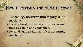 Art as the Saving Power of Technology: The Persistence of Memory by Salvador Dal&igrave;