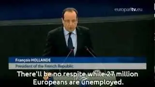 France's President debates the future with MEPs