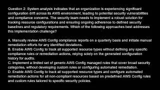 AWS Certified Security   Specialty Free Practice Test video