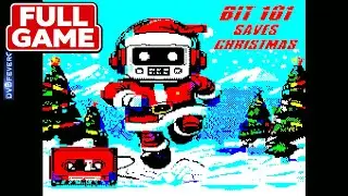 BIT 101 SAVES CHRISTMAS COMPLETE WALKTHROUGH - 48K/128K ZX Spectrum game! Gameplay! - DVDfeverGames