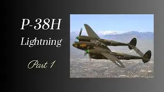 P-38H Lightning part 1. Paper model building.
