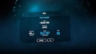 Beat Saber (PS4) - I Need You (Expert) - Full combo SS (no mods)
