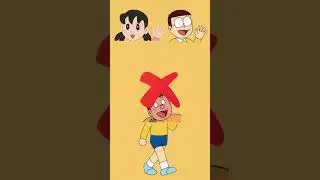 Wrong Head Puzzle ✅️ Nobita Nobi 💯 Doraemon Character #wrongheadpuzzle #wronghead #shorts
