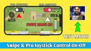 How to Swipe control on Test Match in Dream Cricket 25💥🔥