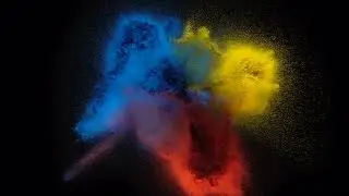Primary Color Powder Stock Video