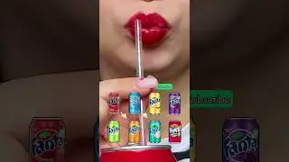 ASMR BERRY FANTA DRINKING 🫐 #asmr #pink_bubble_asmr #eating #eatingvideos #asmrvideo #mukbang #food