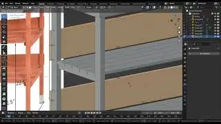 Modeling a Wooden Potting Bench in Blender | Timelapse (Part 1)