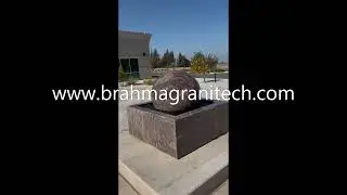 USA Large Self Contained Granite Ball Fountain, kugel Fountain, Floating Sphere Fountain