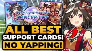 UMA MUSUME ALL BEST SUPPORT CARDS FOR CANCER CUP | Cancer Cup Umamusume, Uma Musume Cancer Cup