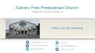Lord's Day Morning Service | 18th January 2026