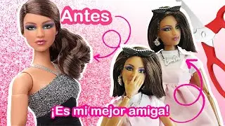 &iexcl;He creado a la Mini-yo de mi mejor amiga! Customizo a la Barbie Signature Looks #12.