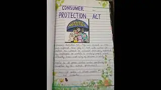 Consumer Rights Project || Class 10 || Economics #project #school #educational