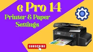 e Pro 14  I'D Card Software Steps to Follow Printer And Paper Settings..