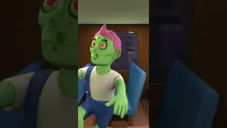 5 Zombies Riding On A Bus #shorts #kidssong #halloween