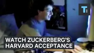 Watch Mark Zuckerberg discover he was accepted to Harvard