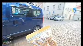 捷克司機送花生給企鵝妹吃 Czech driver gives peanuts to Jinny