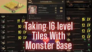 Taking 16 level Tiles With Monster Base - Last Shelter Survival