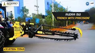 Rudra 150 Tractor Trencher Machine: Unmatched Performance for Cable Laying and More