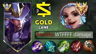 HOW TO EASILY COUNTER STRONG HARITH IN GOLD LANE USING CLINT🔥 (clint best build 2024) MLBB
