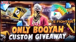 Redeem code Giveaway #asfightergaminglive#freefirelive#redeemcodegiveway
