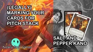(Legally) Marking your cards for pitch stack - Salt and Pepper Kano - Flesh and Blood TCG FABTCG