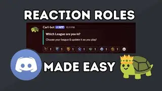 How To Add Reaction Roles On Discord Fast With Carlbot!
