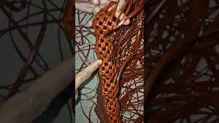 4roll normal base cross knot basket 🧺 step-3# base Kumil model#shortvideo