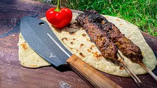 Primitive BBQ | Cooking Kebab with Tree Branches!