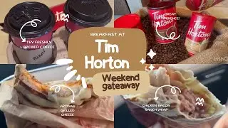 [4K] Canadian's Most Popular Coffee Shop - Breakfast at Tim Horton