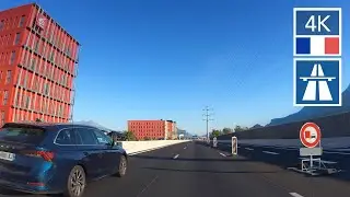 France Highway Drive to Grenoble France 🇫🇷 Seeing France by Car