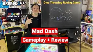 Mad Dash Gameplay + Review on The Infinity Game Table Arcade1Up - Dice Rolling Racing Game!