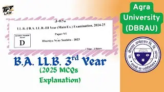 BNS | Answer Key & Explanation 2025 | Agra University (DBRAU)