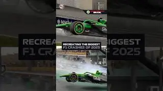 Recreating the Biggest F1 Crashes of 2025 #4 #shorts #f1 #f1shorts