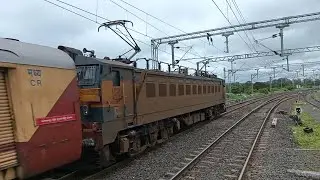 Kalyan WCAM-3 with 11029 Mumbai CSMT - Kolhapur Koyna Express Skipping Kamshet 