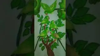 How to draw sparrow group|| Easy sparrow bird drawing step by step #viral #shorts #short