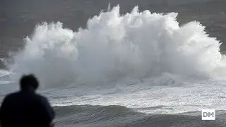 'Bruno' golpea Cantabria con fuertes rachas de viento y grandes olas