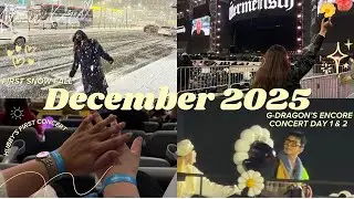 Life in Korea | GD’s Concert, first snow fall, iphone 17 pro upgrade ✨