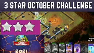Easily 3 STAR October Qualifier Challenge within 3 minutes 😎🎉(CLASH OF CLANS)