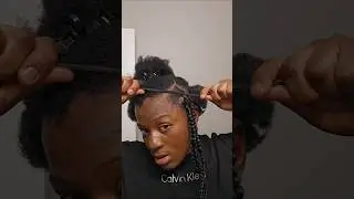 How to braid super 4c hair without blow drying first | Easy DIY Beginner Friendly Tutorial #braids