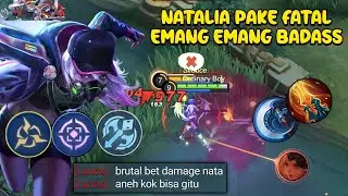 NATALIA PAKE SETELAN BUILD & EMBLEM INI DIJAMIN MUSUH GA BAKALAN BERANI RUSUH - MLBB