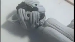Perrito de porcelana fría 