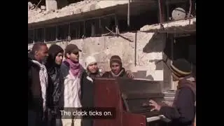 The clock ticks on - Piano in Yarmouk Refugee Camp