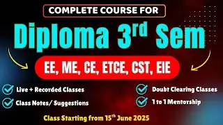 Diploma 3rd Sem Course Details | Complete Subject List & Syllabus | WBSCTE / AICTE Polytechnic 2025