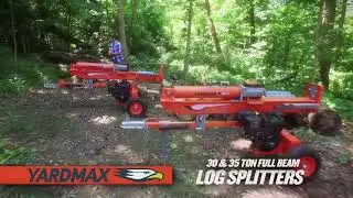 Features & Benefits of the YARDMAX 30 & 35 Ton Full Beam Gas Log Splitters