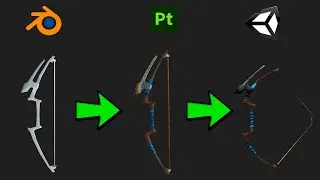 Hyper casual prototype #6. How to create a bow? Modeling, riging, texturing, animating.