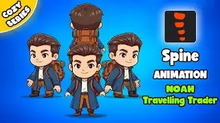 Noah Travelling Trader || 2D Animated Spine Character (Cozy Series) #2danimation #spine