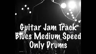 Drums Only Blues Backing Track for Guitar Players at Medium Speed Track 9