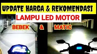SUPER TERANG!  rekomendasi & harga lampu led motor paling terang ||TERBARU